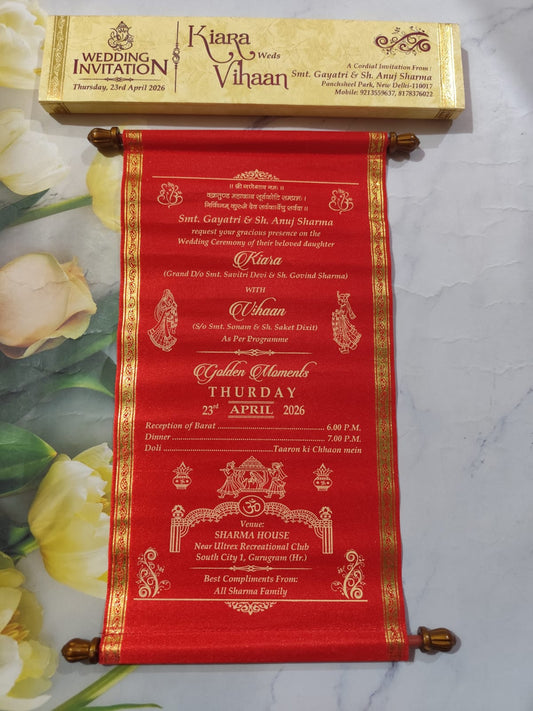 Gulshan Card Collection Designer Wedding Invitation Card (Pack of 50)