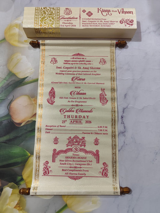 Gulshan Card Collection Designer Wedding Invitation Card (Pack of 50)