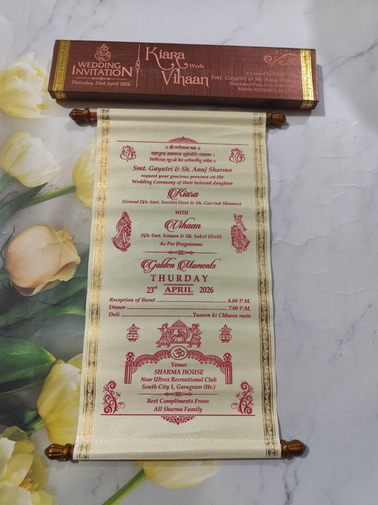 Gulshan Card Collection Designer Wedding Invitation Card (Pack of 50)