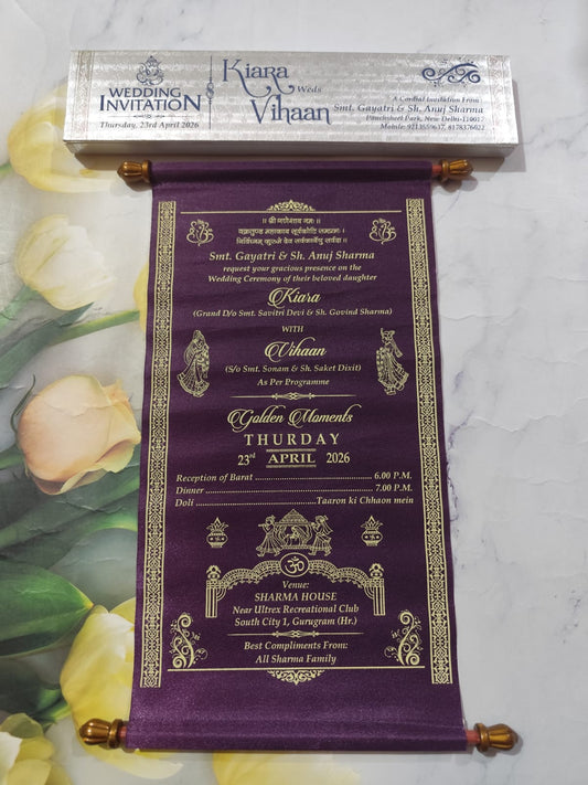 Gulshan Card Collection Designer Wedding Invitation Card (Pack of 50)