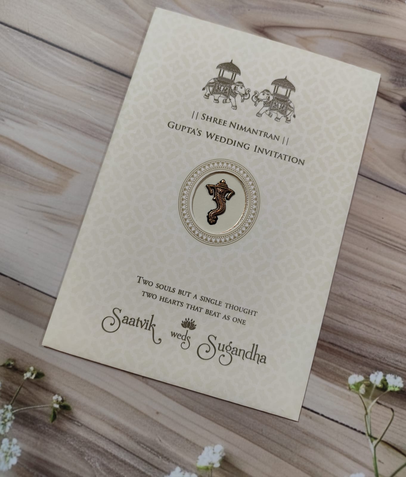 Gulshan Card Collection Designer Wedding Invitation Card (Pack of 50)