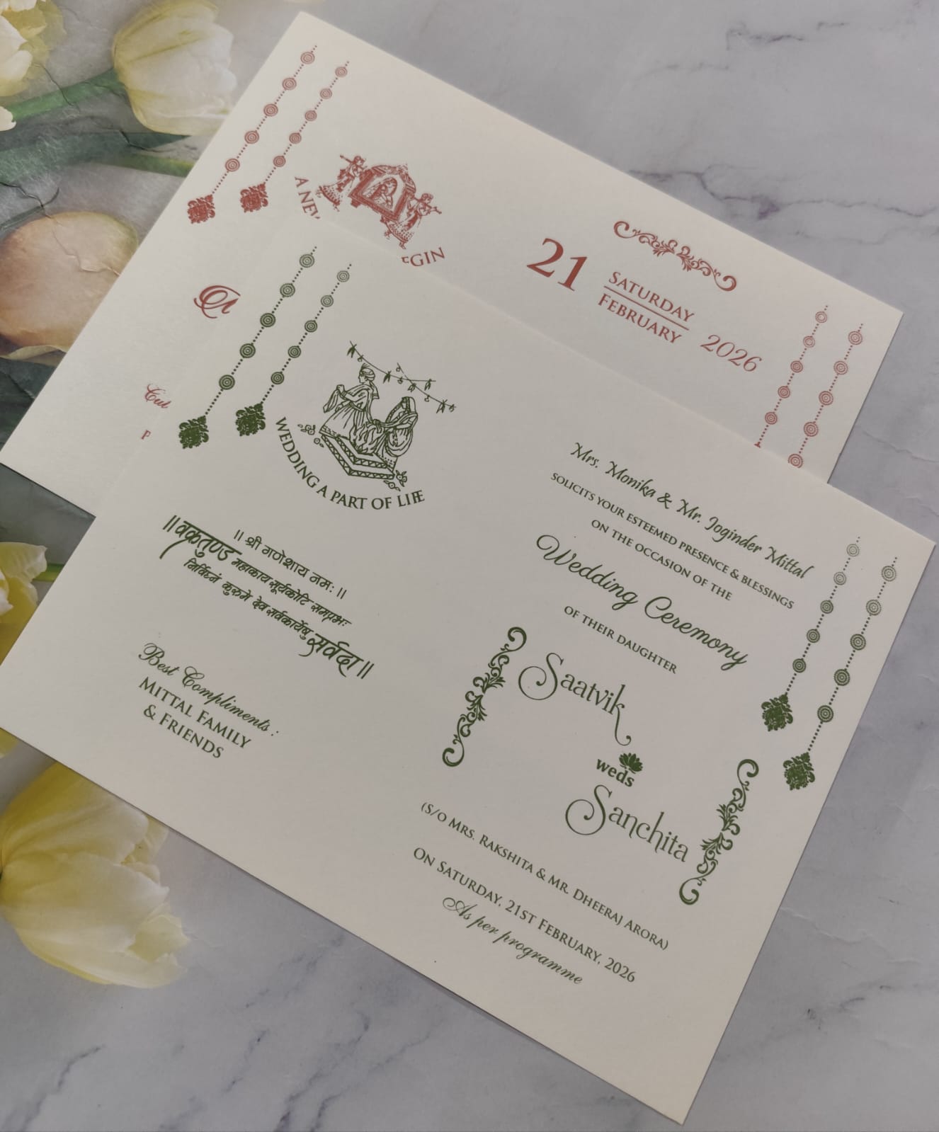 Gulshan Card Collection Designer Wedding Invitation Card (Pack of 50) RD