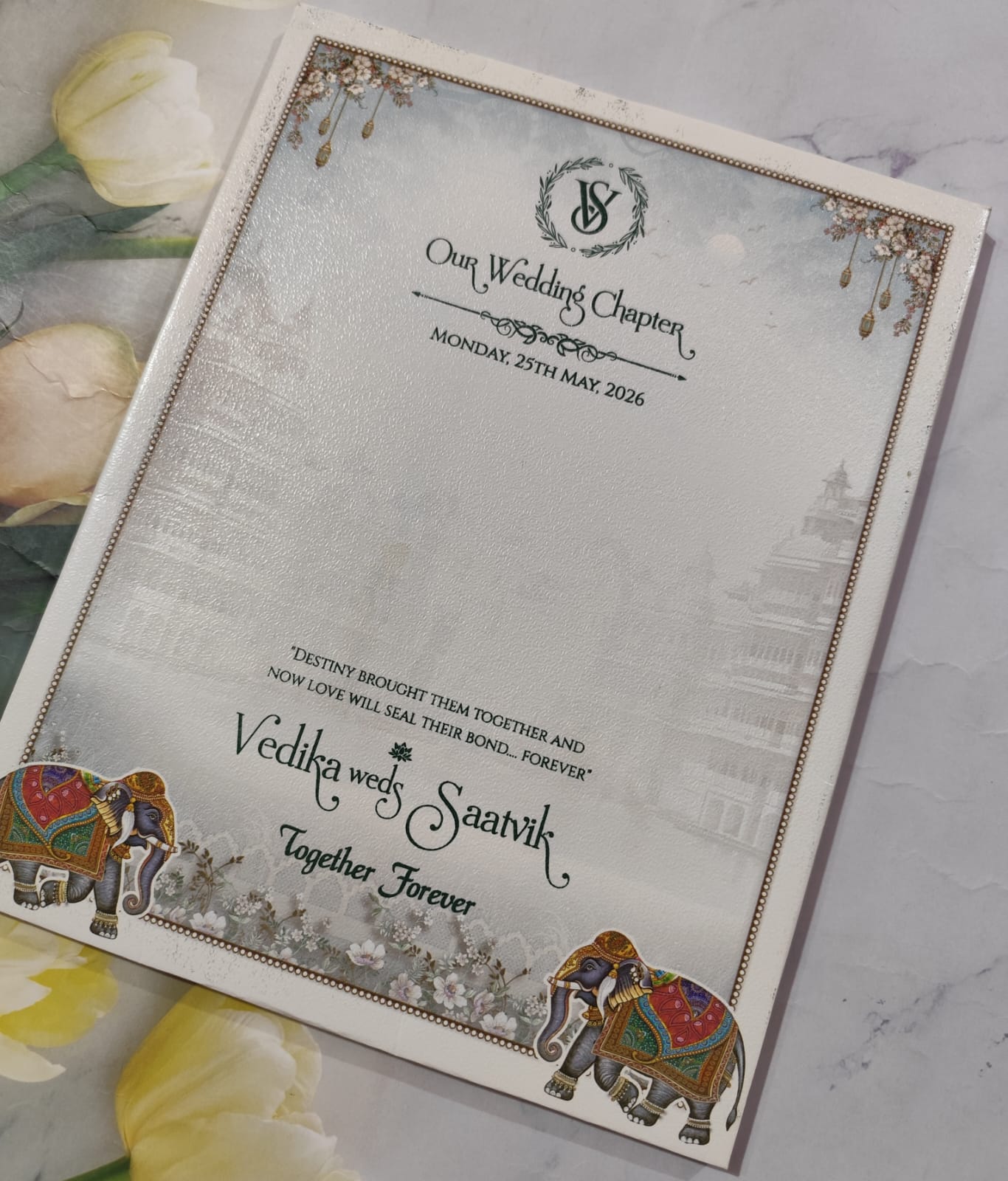 Gulshan Card Collection Designer Wedding Invitation Card (Pack of 50) RD