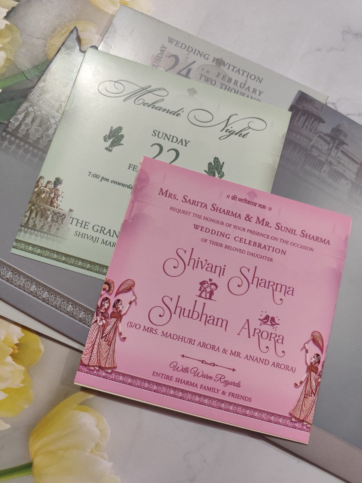 Gulshan Card Collection Designer Wedding Invitation Card (Pack of 50) AND