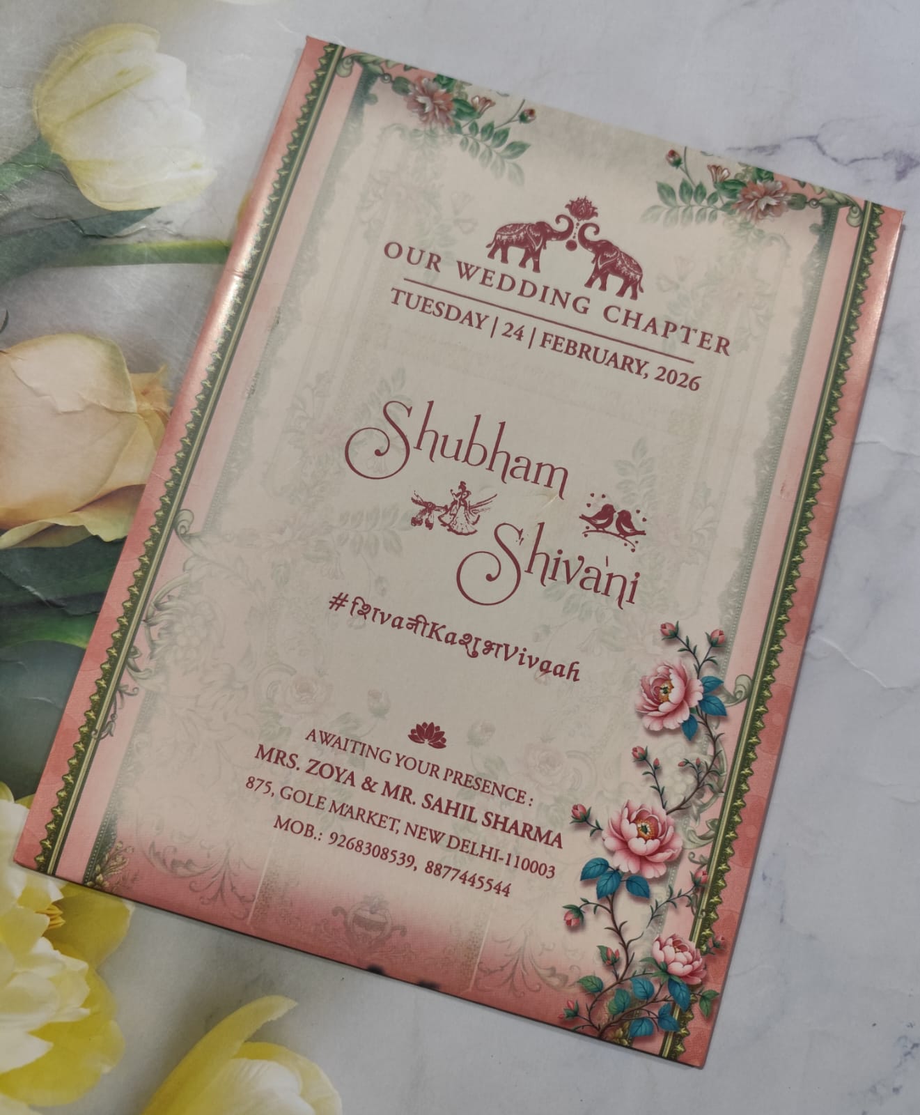 Gulshan Card Collection Designer Wedding Invitation Card (Pack of 50) AND