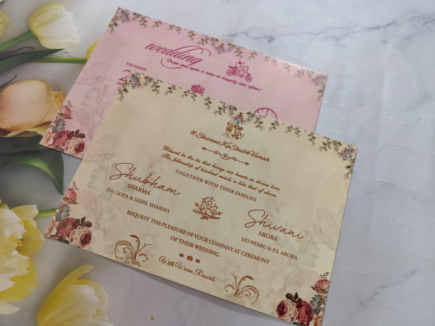 Gulshan Card Collection Designer Wedding Invitation Card (Pack of 50) AND