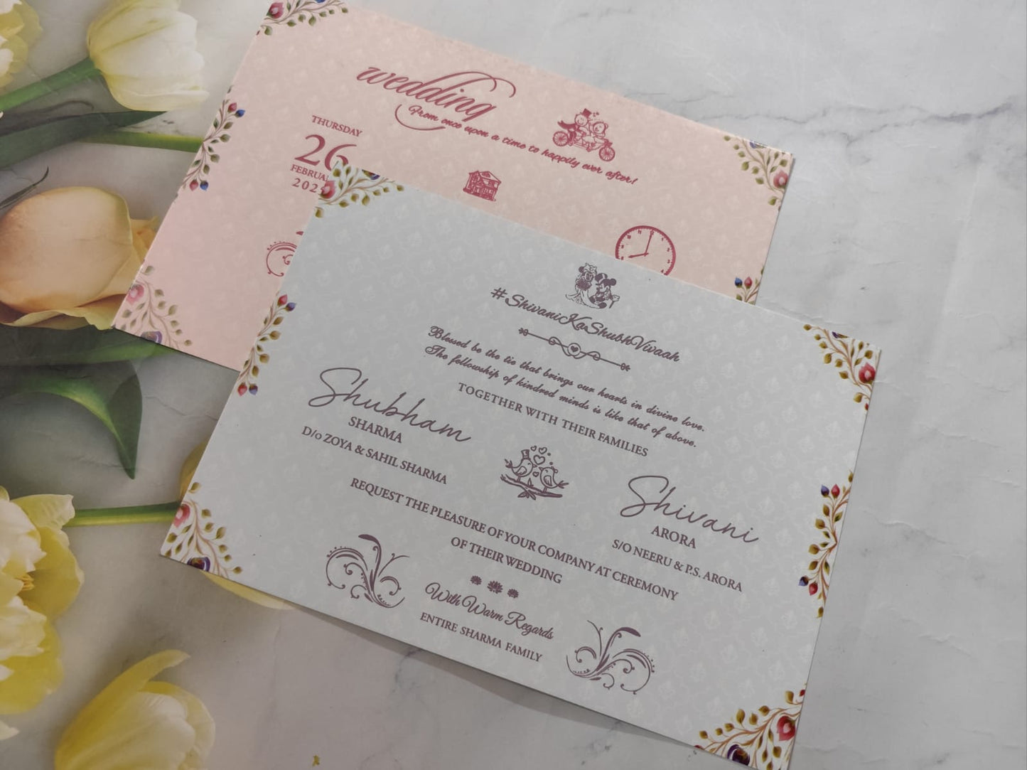 Gulshan Card Collection Designer Wedding Invitation Card (Pack of 50) AND