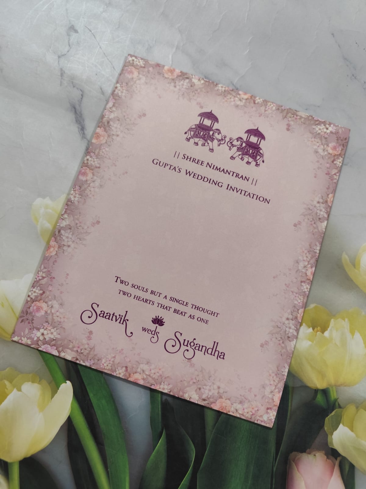 Gulshan Card Collection Designer Wedding Invitation Card (Pack of 50) RD