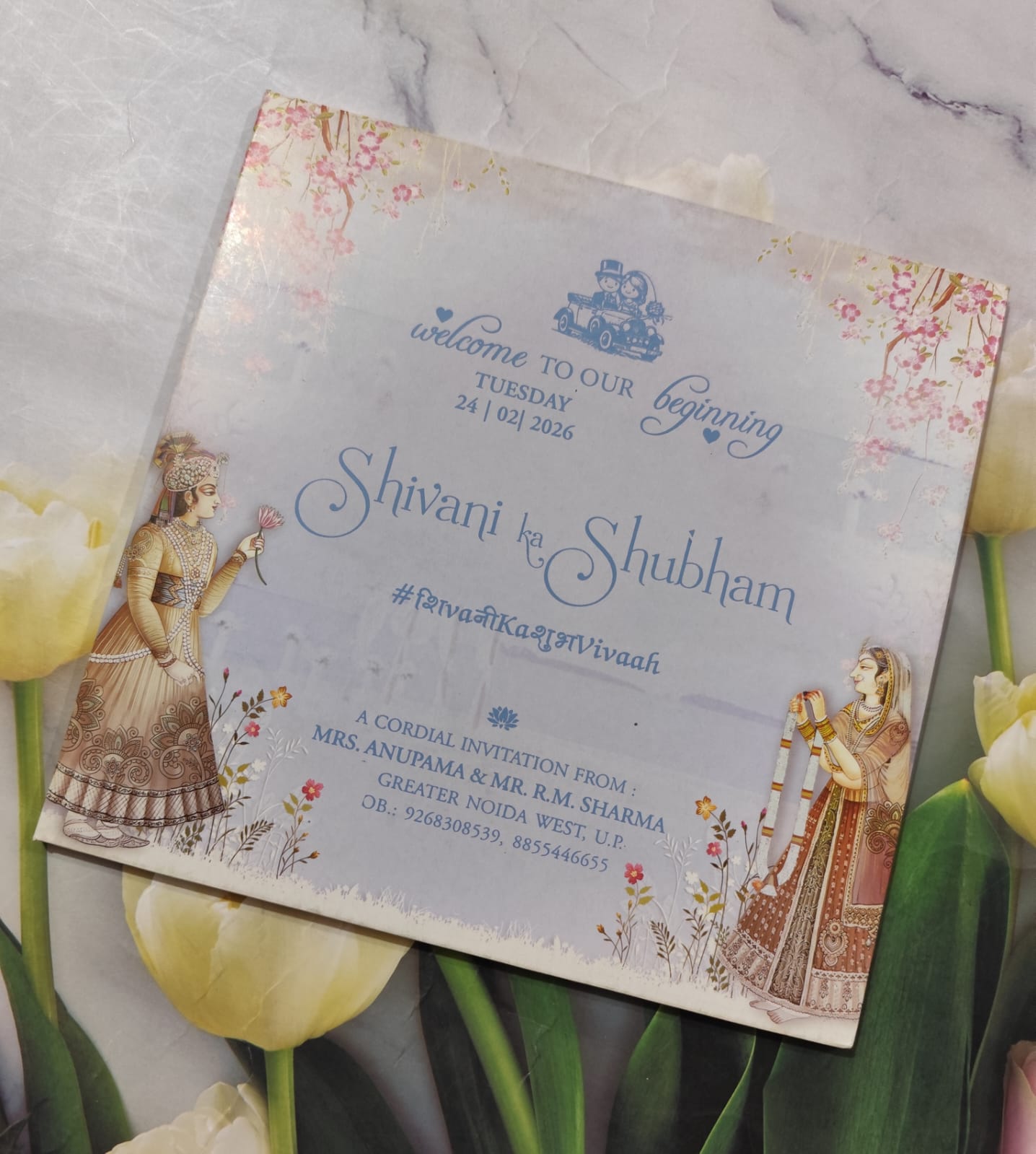 Gulshan Card Collection Designer Wedding Invitation Card for Hindu (Pack of 50) RD (Under 30)