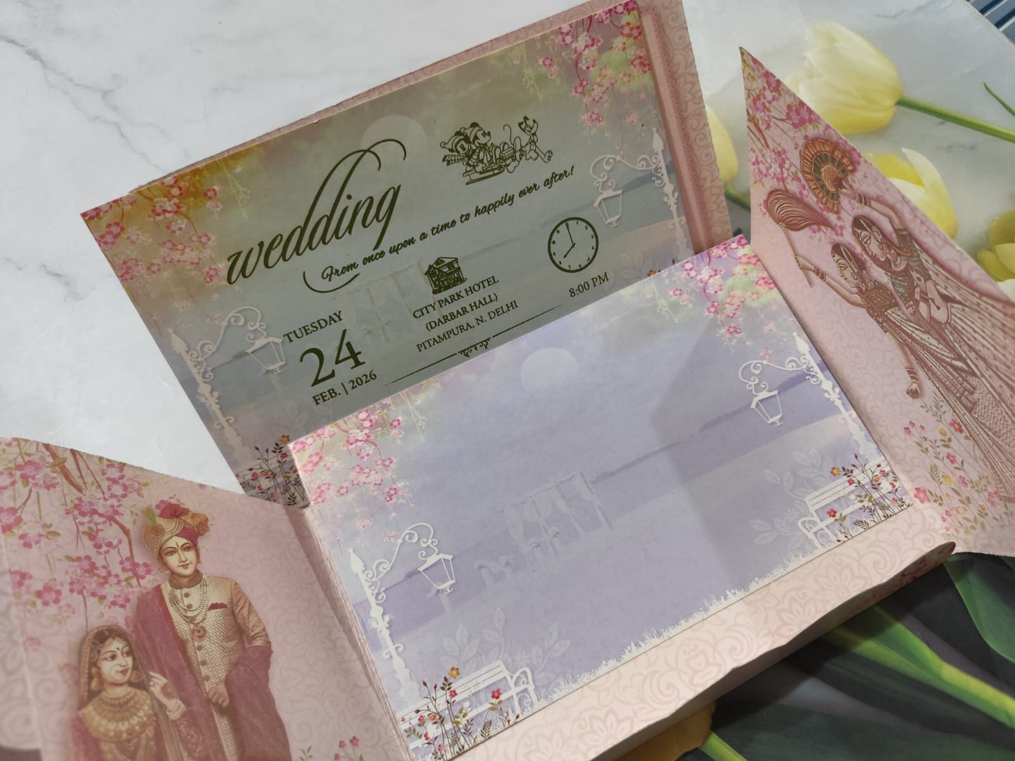 Gulshan Card Collection Designer Wedding Invitation Card for Hindu (Pack of 50) RD (Under 30)