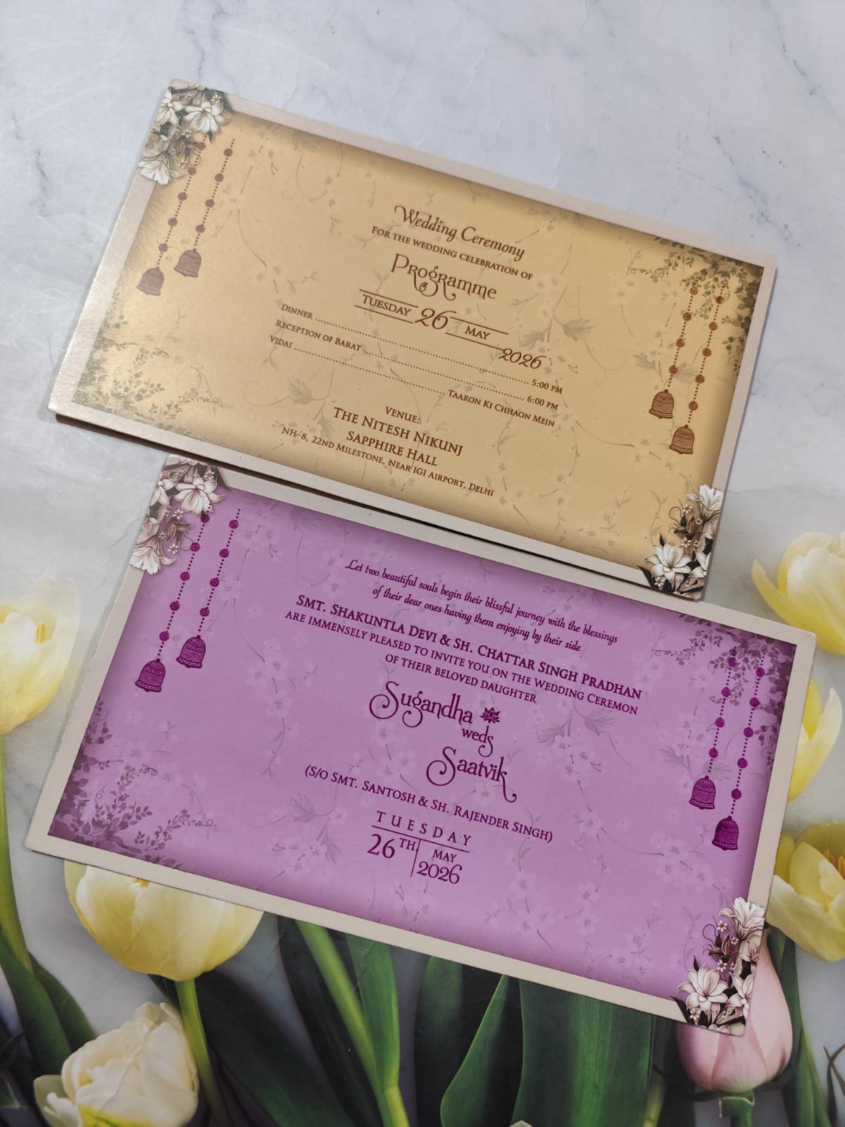 Gulshan Card Collection Designer Wedding Invitation Card (Pack of 50) RD (Copy) (Copy)