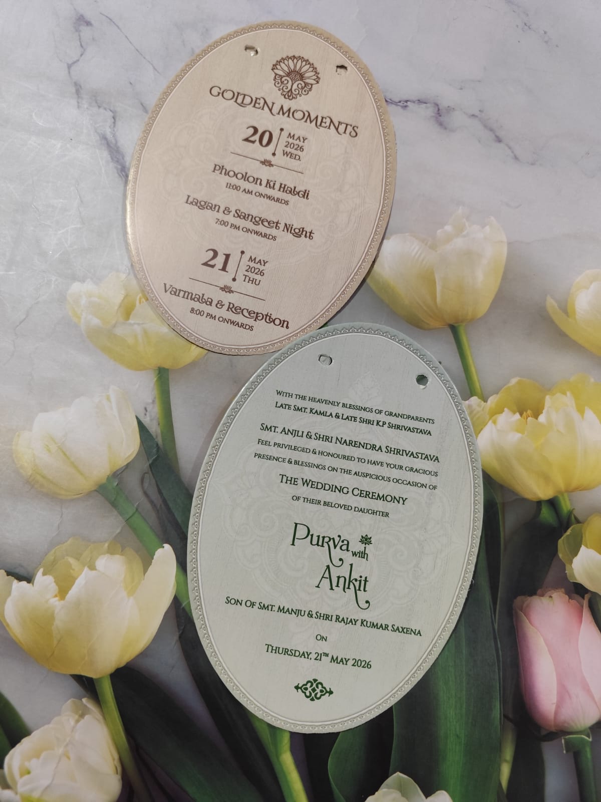 Gulshan Card Collection Designer Wedding Invitation Card (Pack of 50) RD