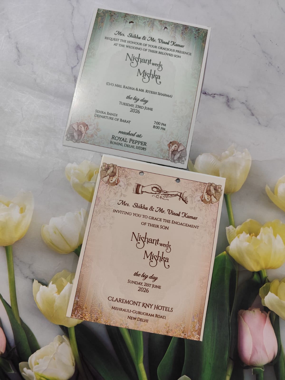 Gulshan Card Collection Designer Wedding Invitation Card (Pack of 50) RD