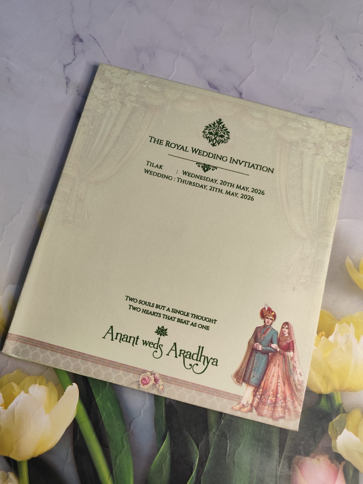 Gulshan Card Collection Designer Wedding Invitation Card (Pack of 50) RD