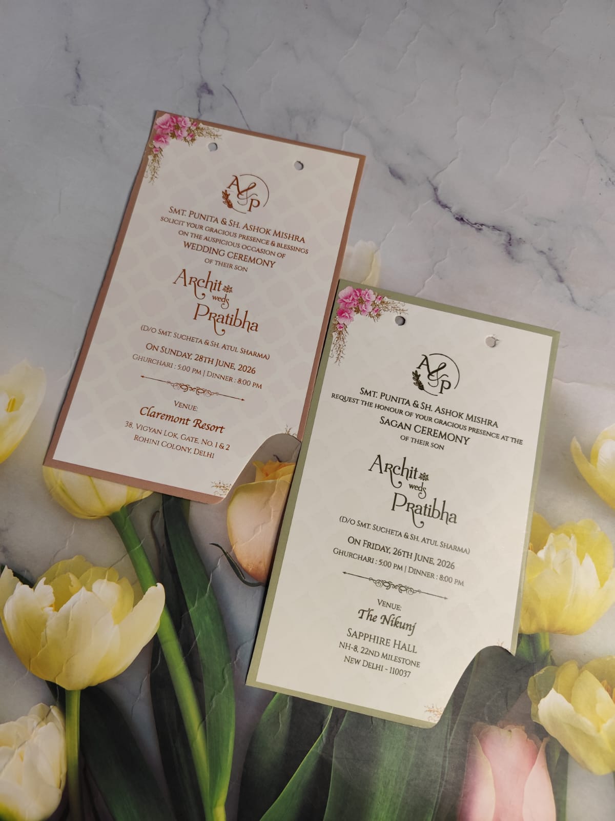 Gulshan Card Collection Designer Wedding Invitation Card (Pack of 50) RD