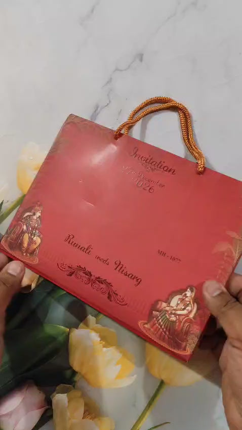 Gulshan Card Collection Designer Wedding Invitation Card (Pack of 50)