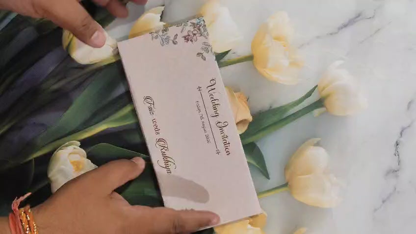Gulshan Card Collection Designer Wedding Invitation Card (Pack of 50)
