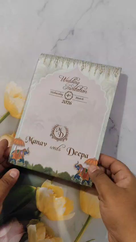 Gulshan Card Collection Designer Wedding Invitation Card (Pack of 50)