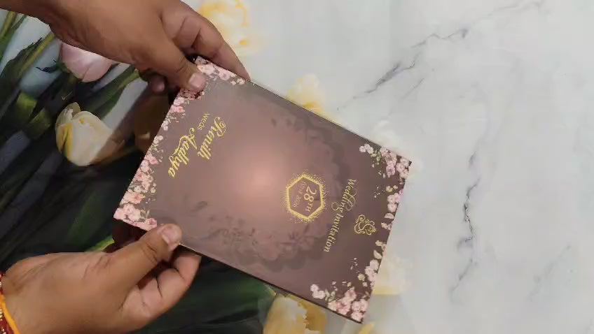 Gulshan Card Collection Designer Wedding Invitation Card (Pack of 50)