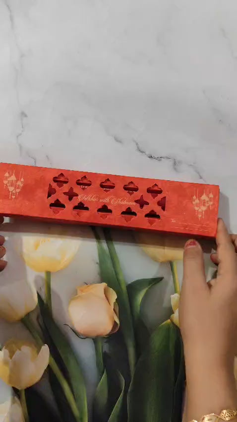 Gulshan Card Collection Designer Wedding Invitation Card (Pack of 50)