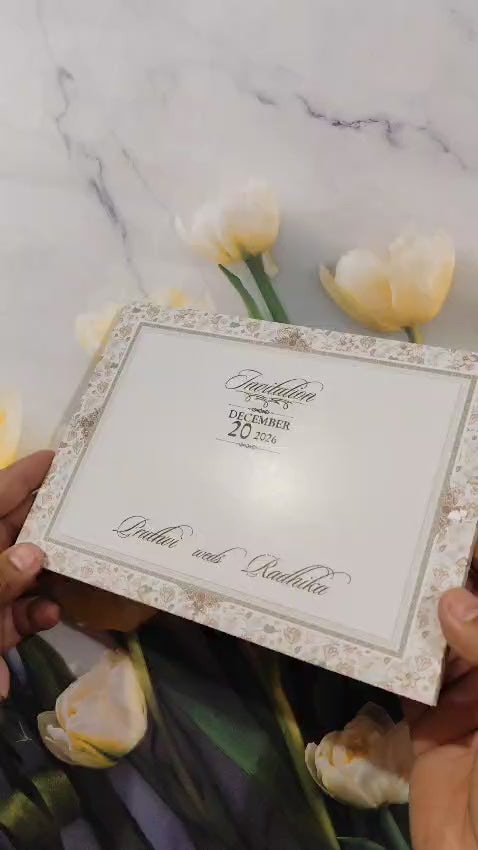 Gulshan Card Collection Designer Wedding Invitation Card (Pack of 50)