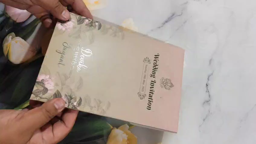 Gulshan Card Collection Designer Wedding Invitation Card (Pack of 50)