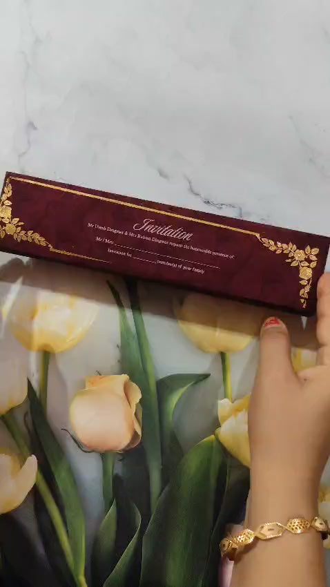 Gulshan Card Collection Designer Wedding Invitation Card (Pack of 50)