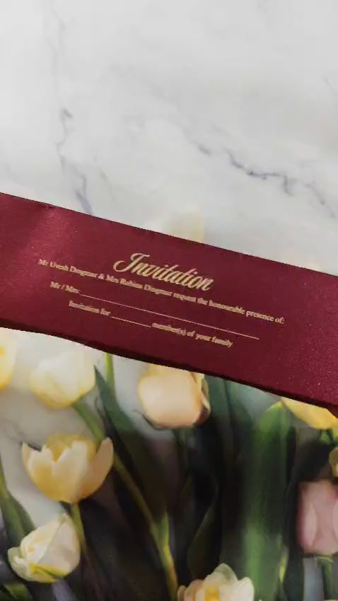 Gulshan Card Collection Designer Wedding Invitation Card (Pack of 50)