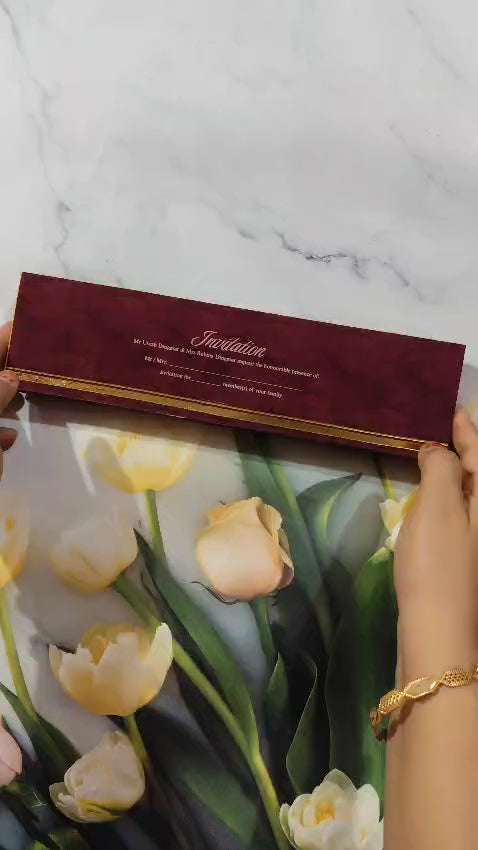 Gulshan Card Collection Designer Wedding Invitation Card (Pack of 50)