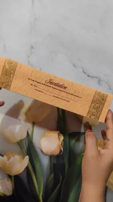 Gulshan Card Collection Designer Wedding Invitation Card (Pack of 50)