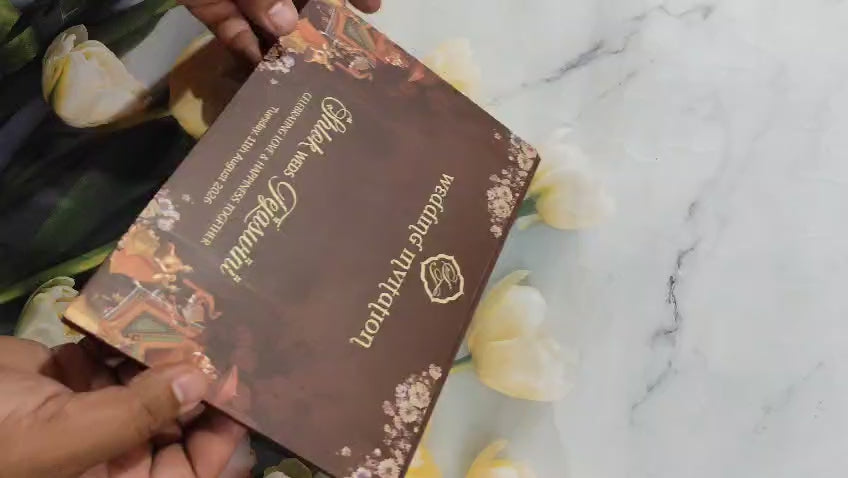 Gulshan Card Collection Designer Wedding Invitation Card (Pack of 50)