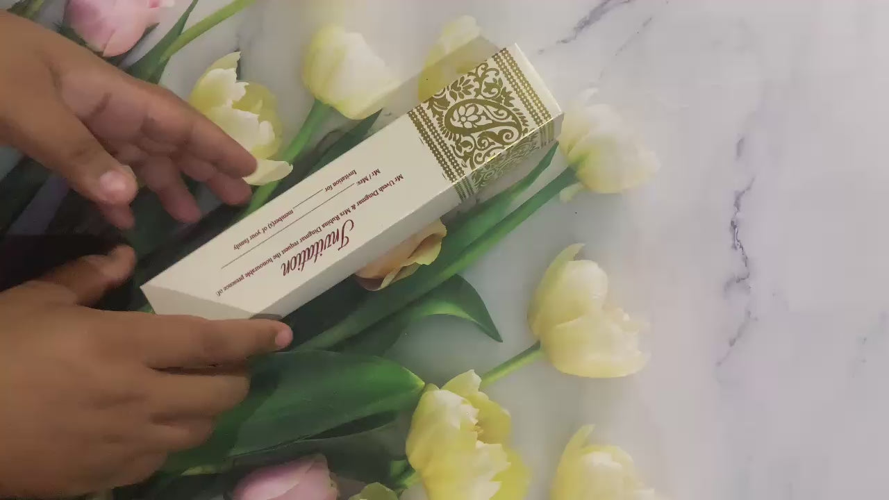 Gulshan Card Collection Designer Wedding Invitation Card (Pack of 50)