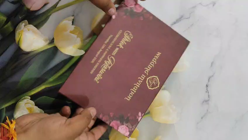 Gulshan Card Collection Designer Wedding Invitation Card (Pack of 50)