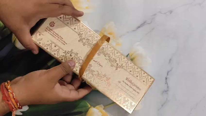 Gulshan Card Collection Designer Wedding Invitation Card (Pack of 50)