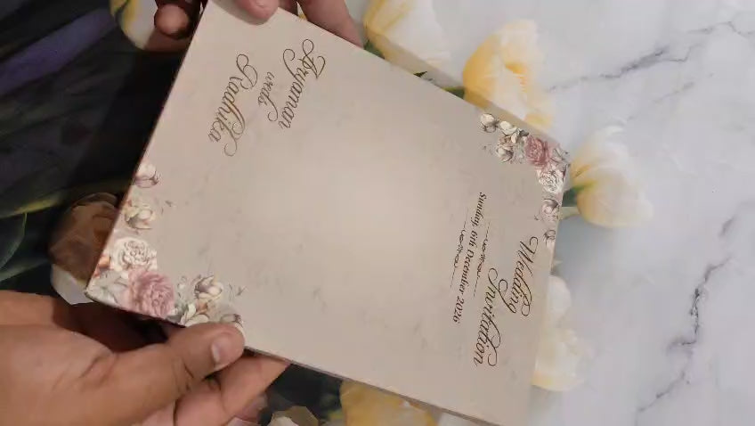 Gulshan Card Collection Designer Wedding Invitation Card (Pack of 50)